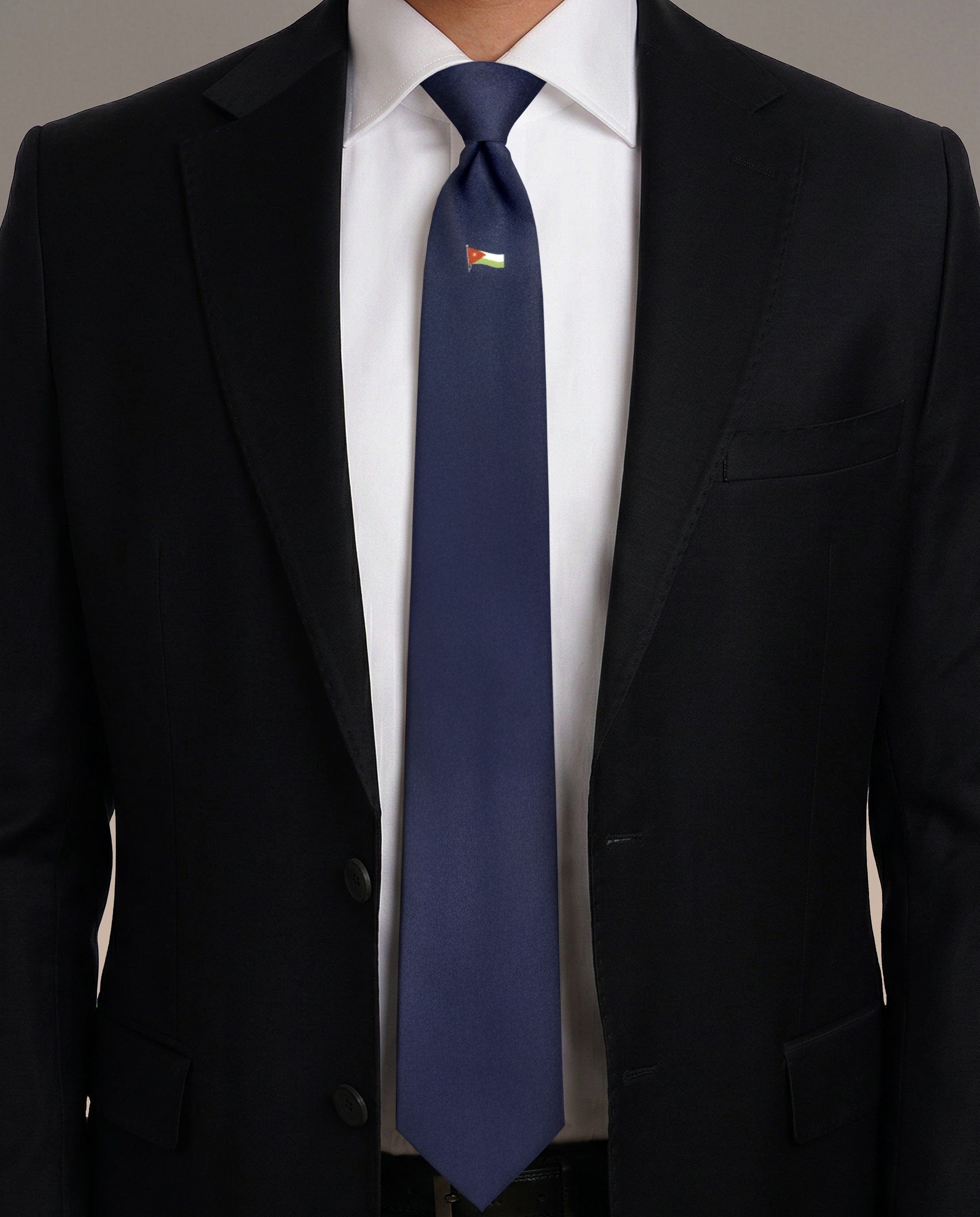 Printed (Jordan Flag) Ready Tie
