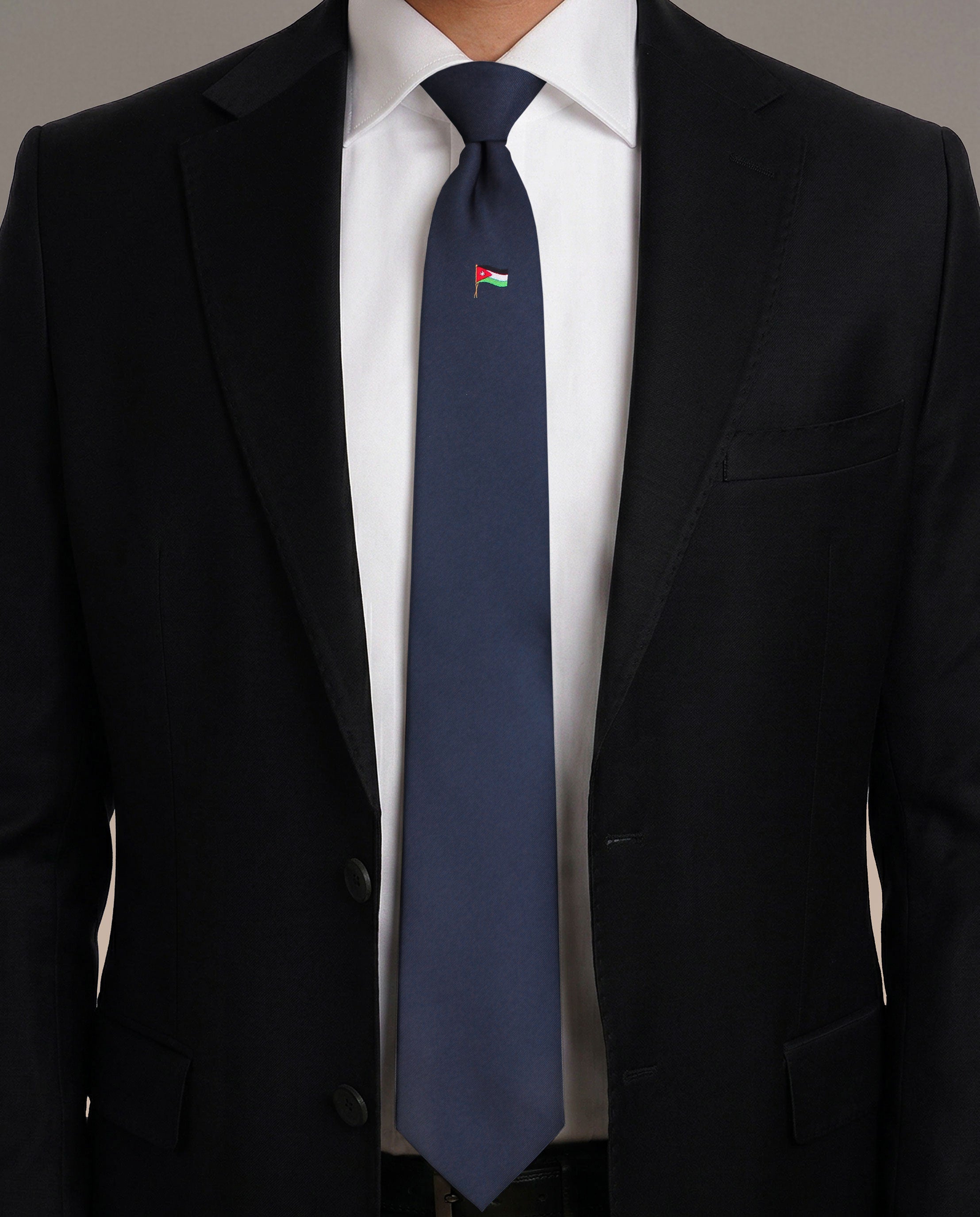 Woven (Jordan Flag) Silk Ready Tie