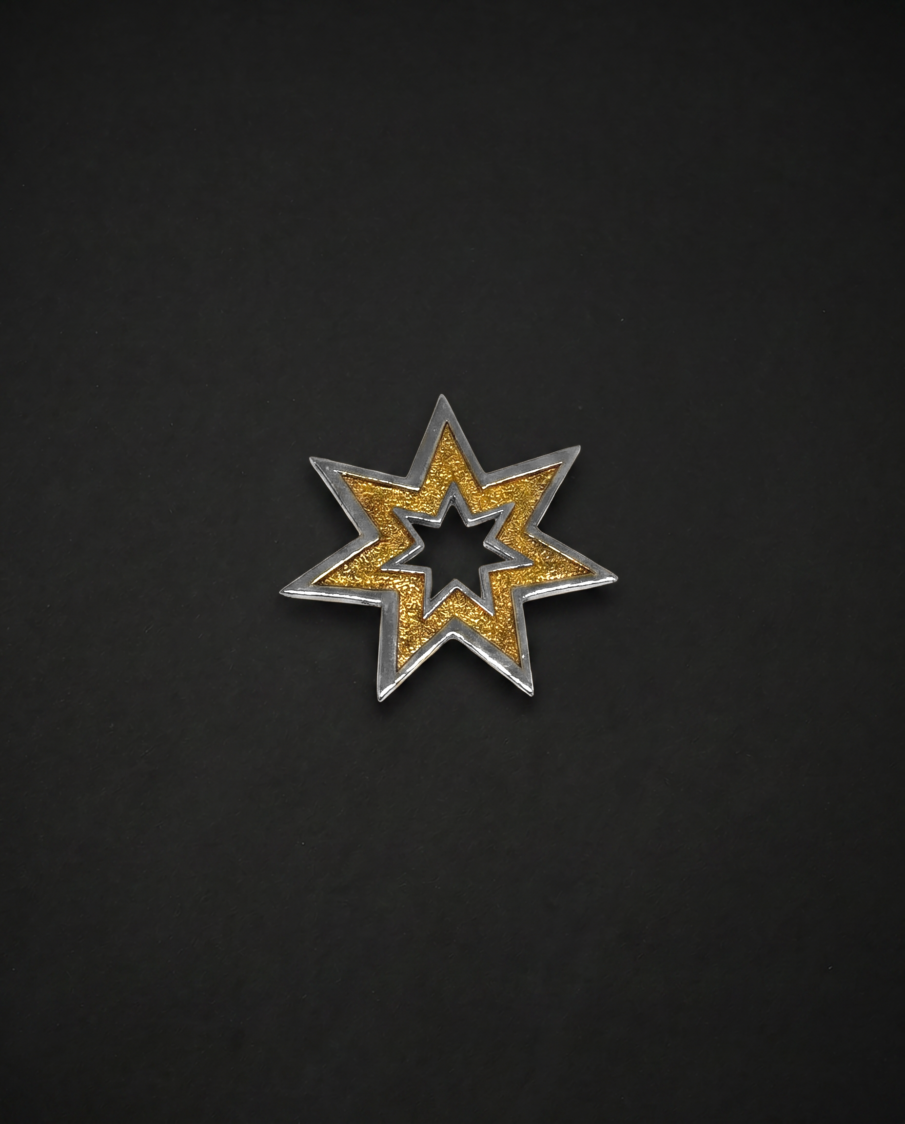 Brooch - Silver/Gold