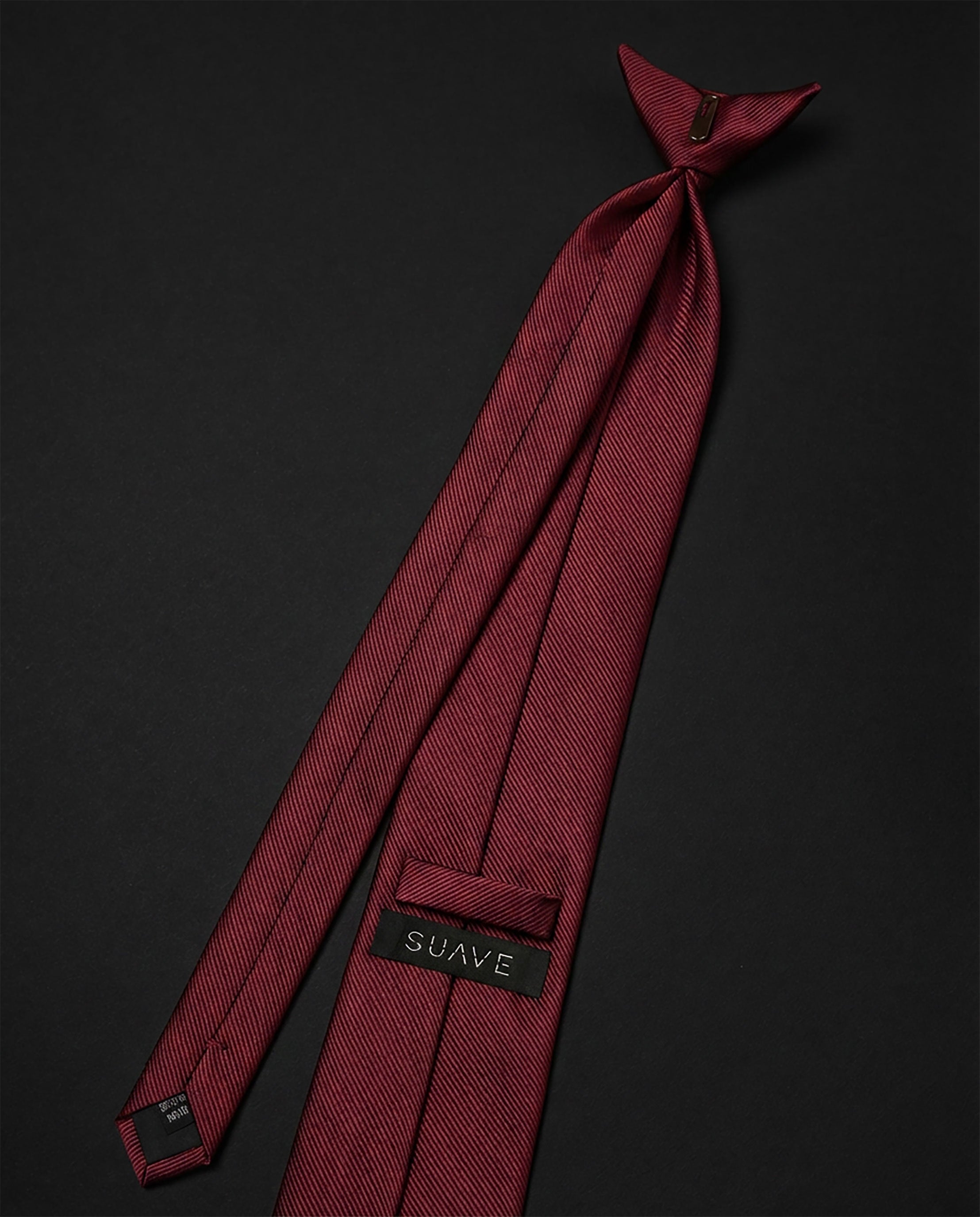 Basic burgundy Ready Tie