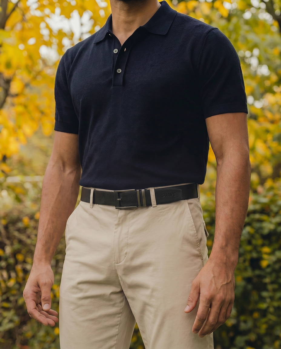 Hole-Free Belt - 100% Genuine Leather (Full Grain Cowhide)