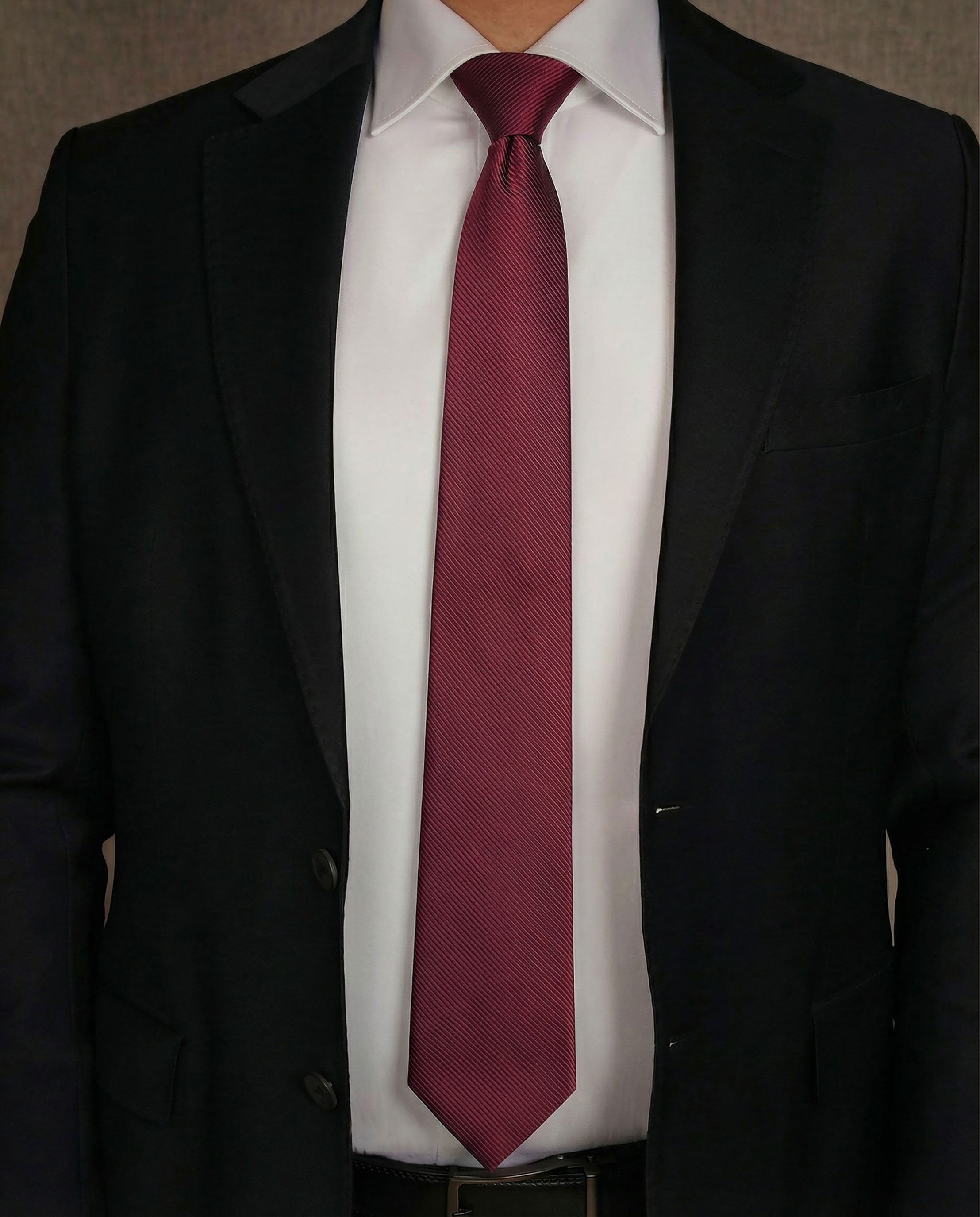 Basic burgundy Ready Tie