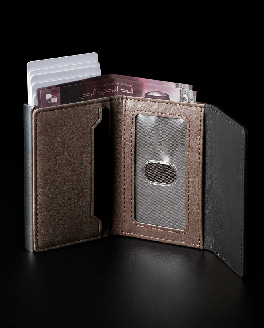 Smart Slim Wallet - Split Leather